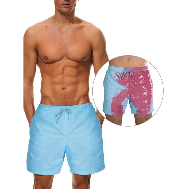Mens Red Scarf Penguin Summer Holiday Quick-Drying Swim Trunks Beach Shorts Board Shorts 